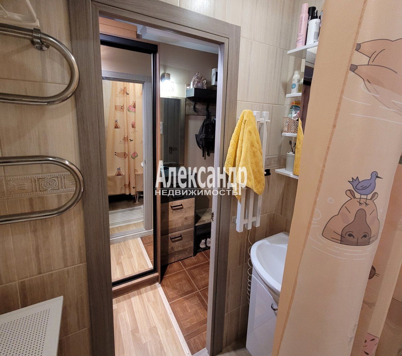 2-комнатная квартира (51м2) на продажу по адресу Ленинградская область, Выборгский район, Приморское городское поселение, посёлок Глебычево, улица Мира, 4, подъезд 4— фото 15 из 33
