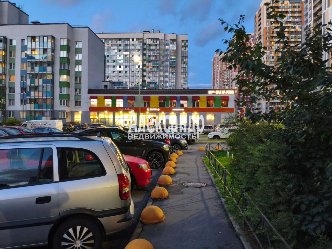 1-комнатная квартира (34м2) в аренду по адресу Ленинградская область, Всеволожский район, Заневское городское поселение, Кудрово, Европейский проспект, 14к2— фото 21 из 22