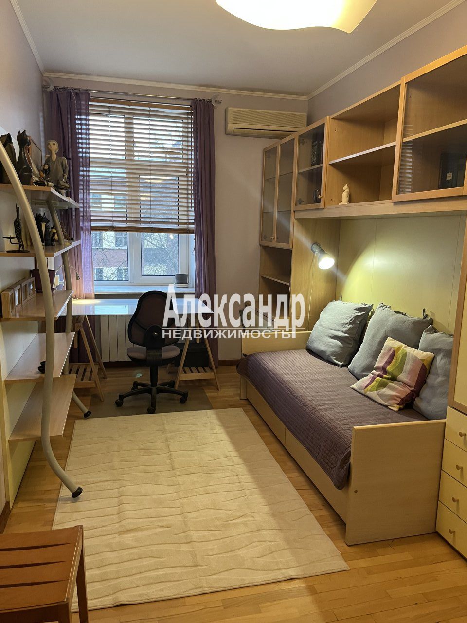 3-комнатная квартира (90м2) в аренду по адресу Санкт-Петербург, Диагональная улица, 6— фото 12 из 17