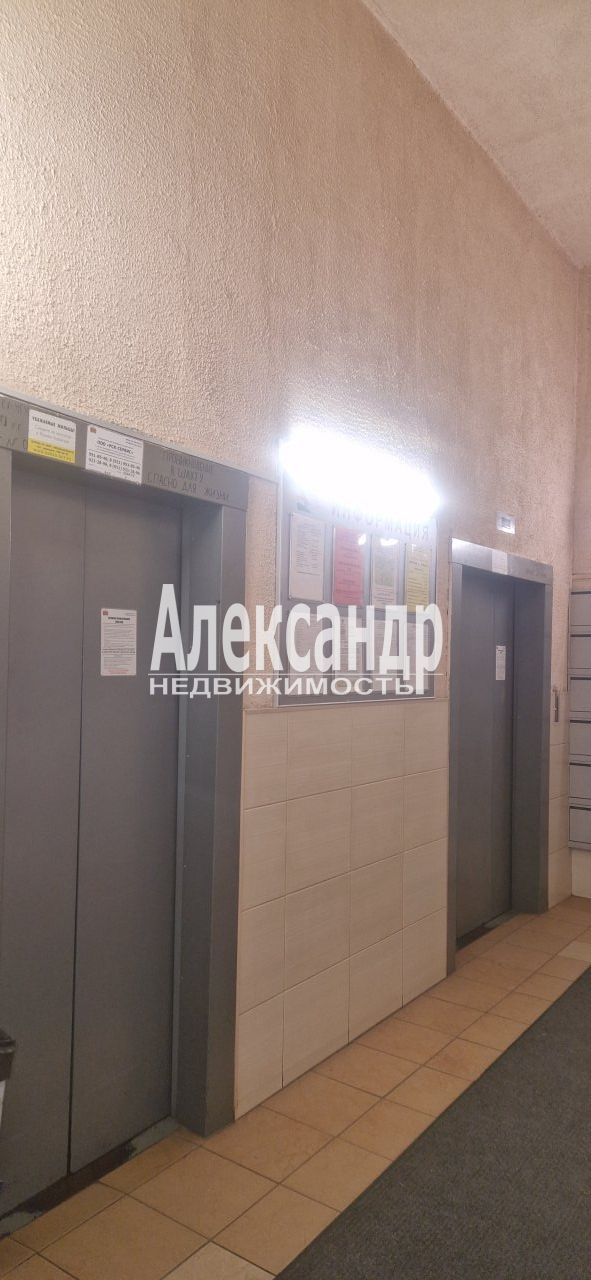 2-комнатная квартира (62м2) на продажу по адресу Санкт-Петербург, Комендантский проспект, 16к1, подъезд 1— фото 16 из 17