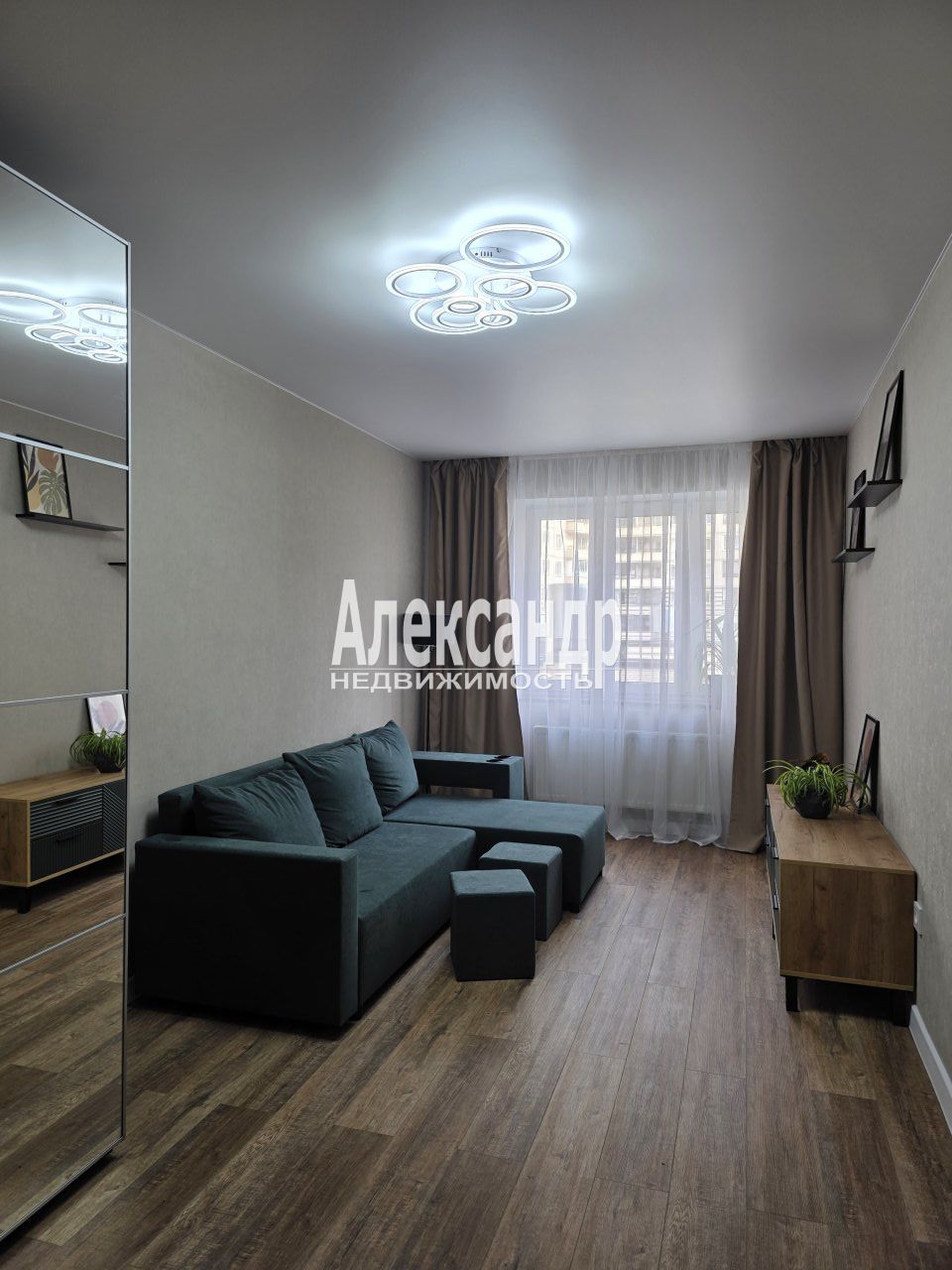 1-комнатная квартира (40м2) в аренду по адресу Ленинградская область, Всеволожский район, Мурино, улица Шоссе в Лаврики, 59к1— фото 11 из 25