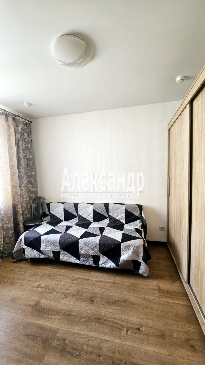 1-комнатная квартира (30м2) в аренду по адресу Ленинградская область, Всеволожский район, Мурино, Ручьёвский проспект, 2— фото 6 из 23