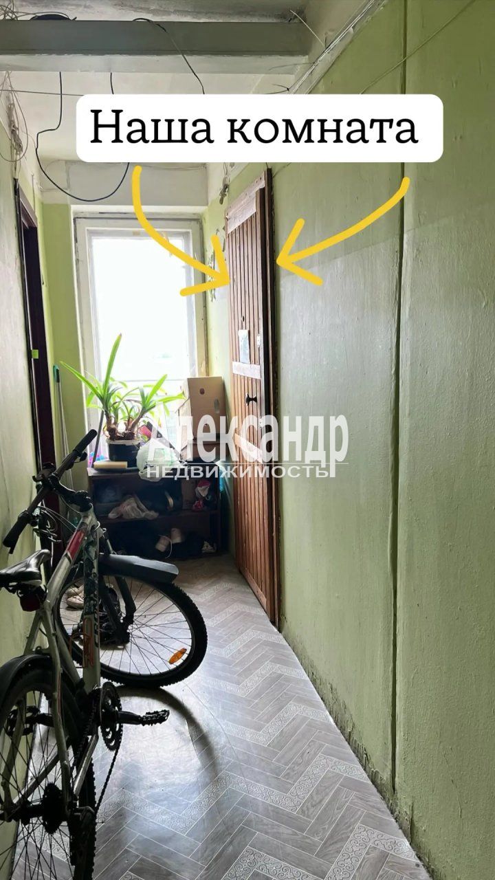Комната в 12-комнатной квартире (232м2) на продажу по адресу Санкт-Петербург, Аэродромная улица, 7к4— фото 16 из 19