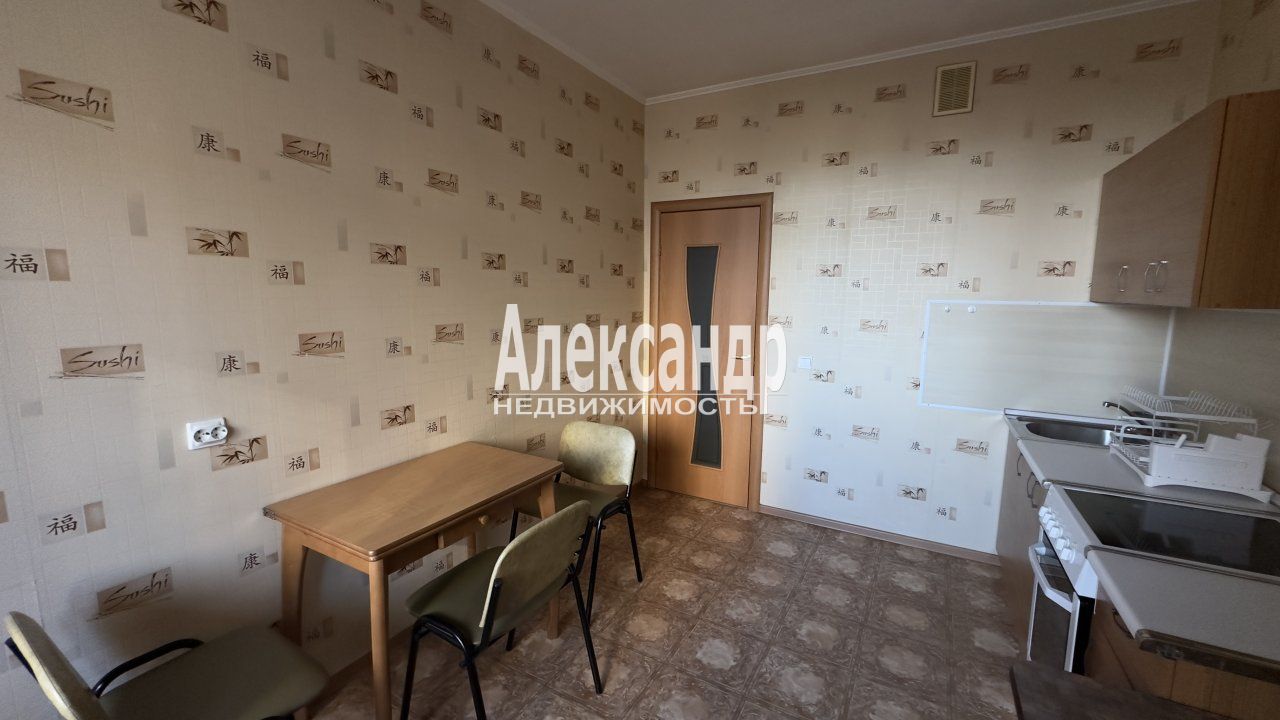 1-комнатная квартира (42м2) в аренду по адресу Санкт-Петербург, улица Ворошилова, 29к1— фото 7 из 15