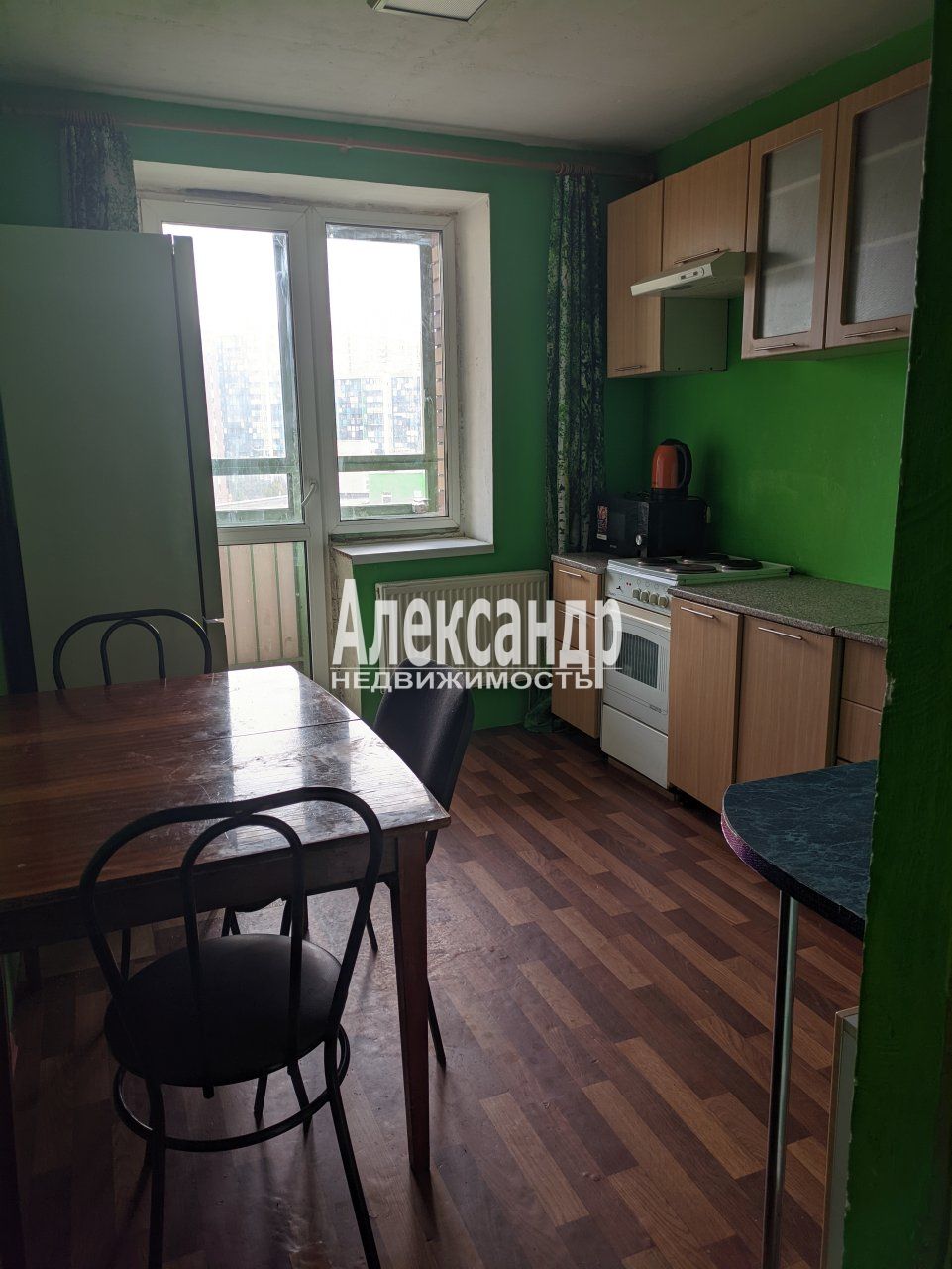 1-комнатная квартира (34м2) в аренду по адресу Ленинградская область, Всеволожский район, Заневское городское поселение, Кудрово, Европейский проспект, 14к5— фото 1 из 12