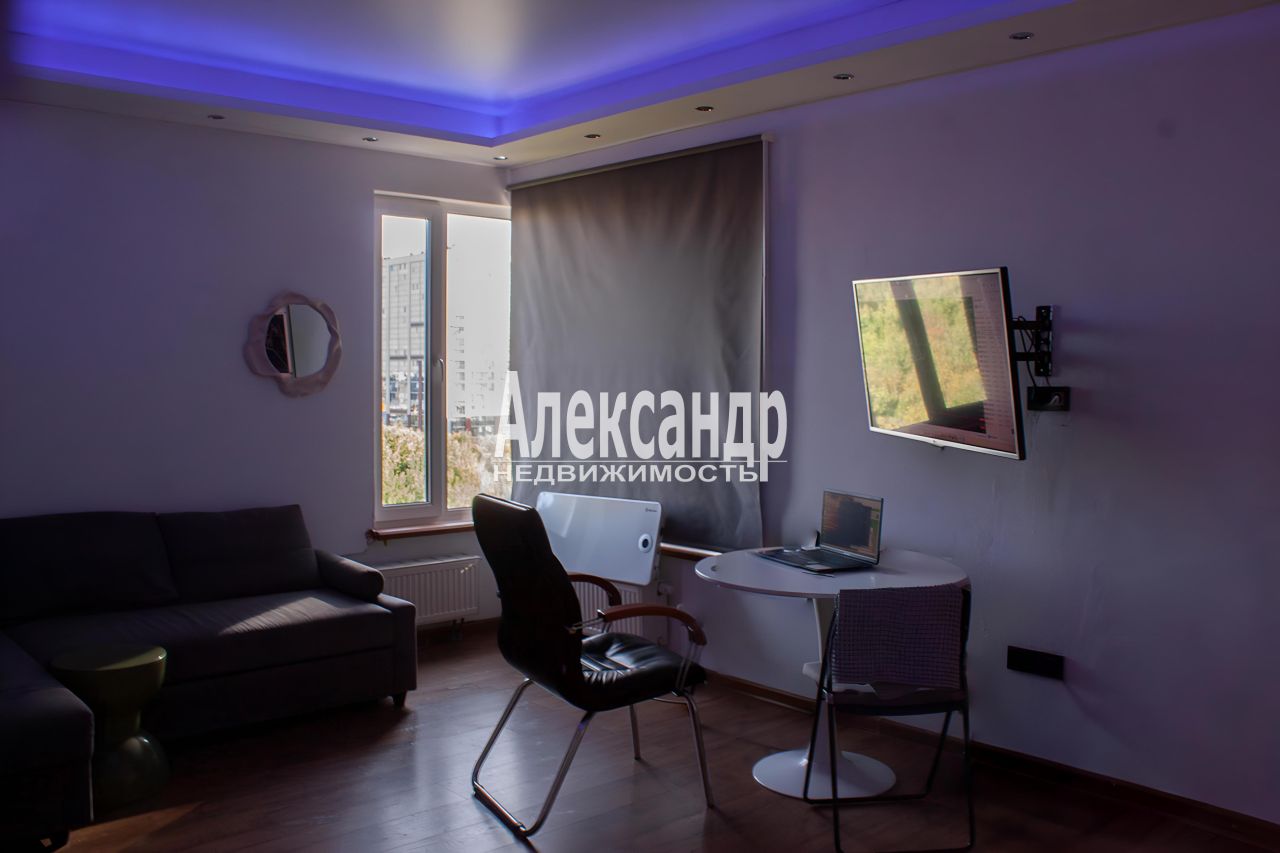 2-комнатная квартира (50м2) на продажу по адресу Ленинградская область, Всеволожский район, Заневское городское поселение, Кудрово, Европейский проспект, 21к1, подъезд 1— фото 10 из 20