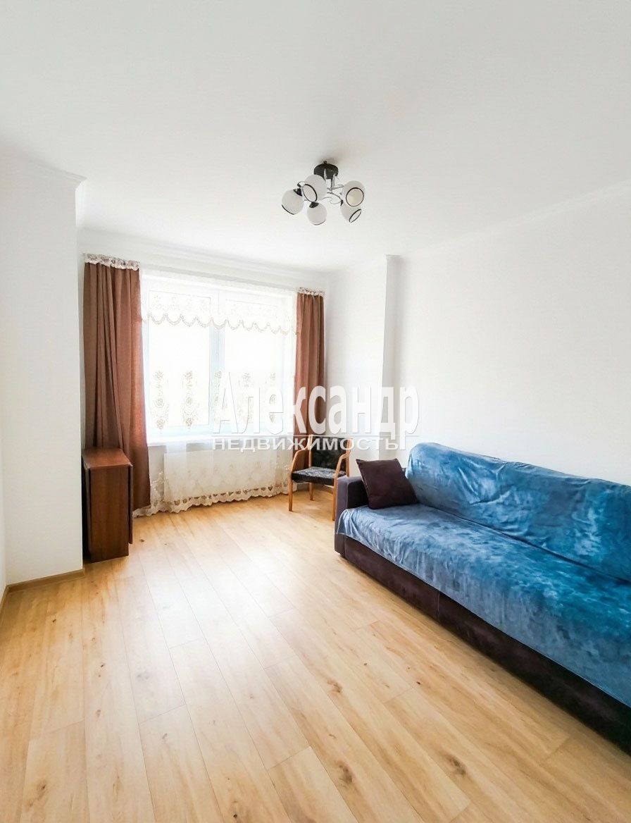 1-комнатная квартира (38м2) на продажу по адресу Санкт-Петербург, улица Руднева, 18— фото 1 из 9