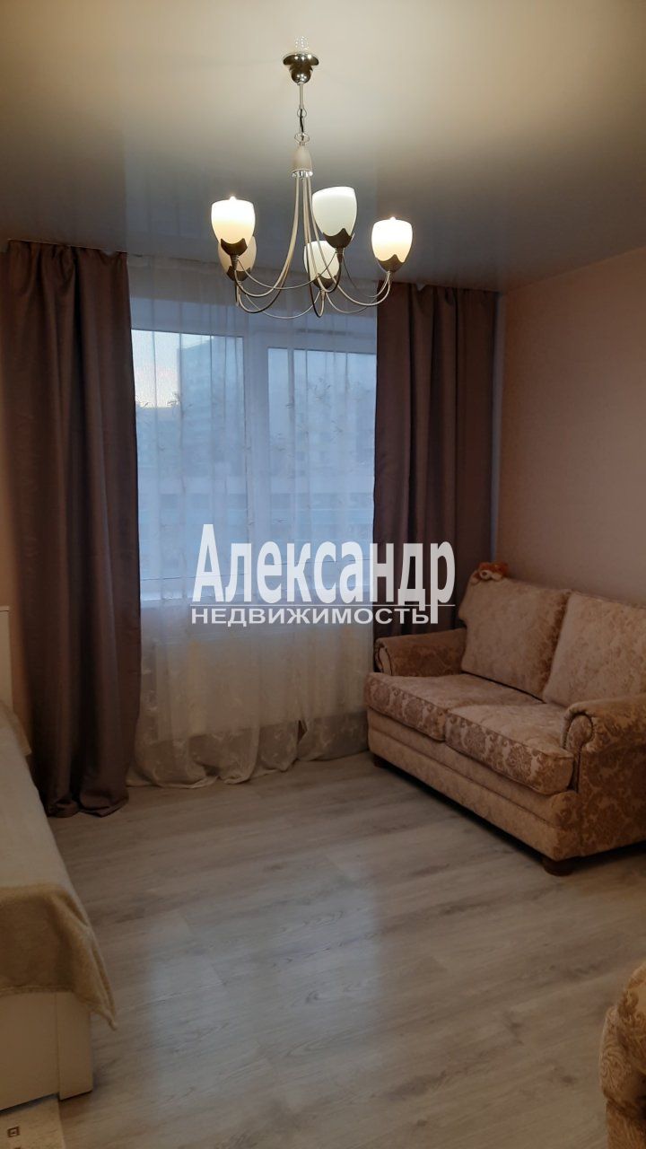 1-комнатная квартира (35м2) на продажу по адресу Ленинградская область, Всеволожский район, Заневское городское поселение, Кудрово, Европейский проспект, 14к4— фото 3 из 24