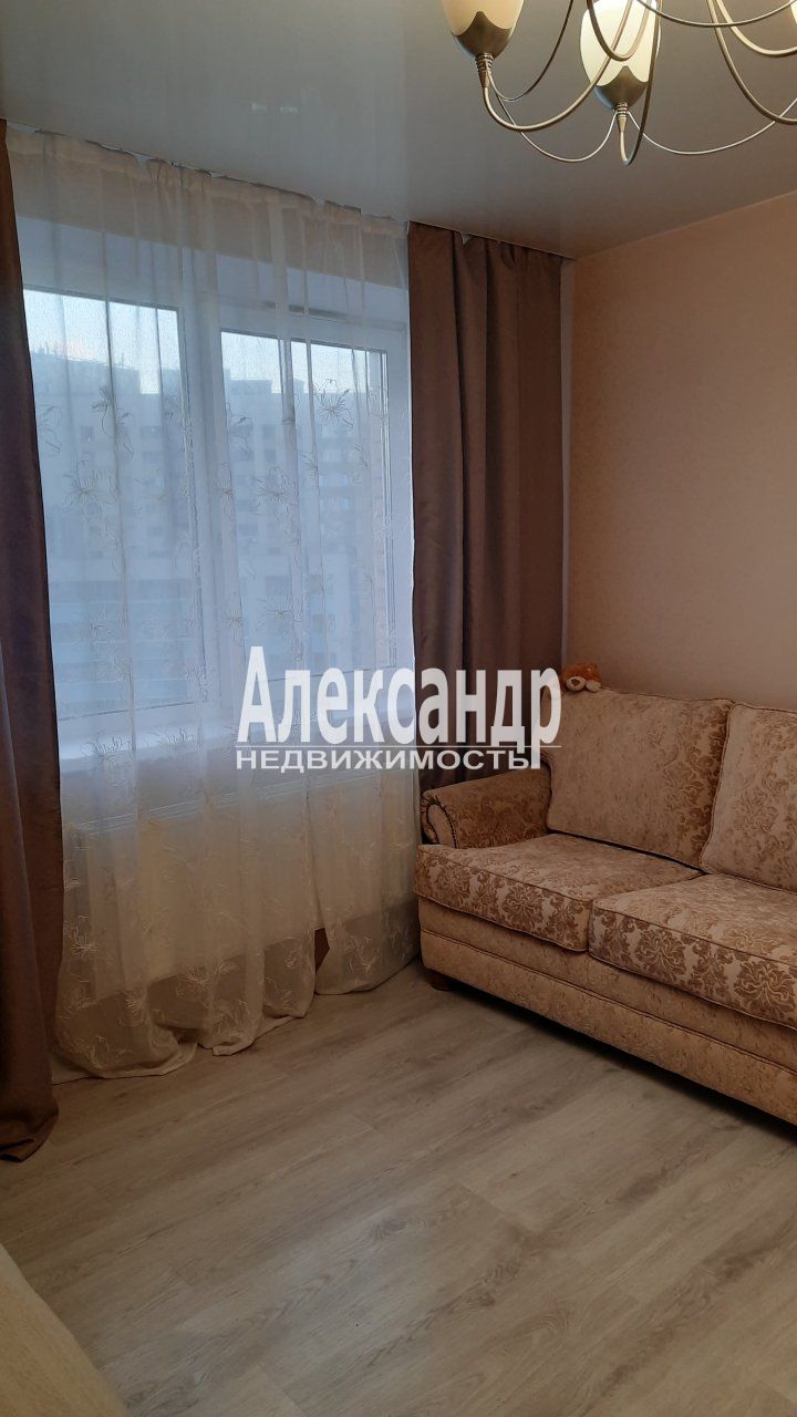 1-комнатная квартира (35м2) на продажу по адресу Ленинградская область, Всеволожский район, Заневское городское поселение, Кудрово, Европейский проспект, 14к4— фото 5 из 24
