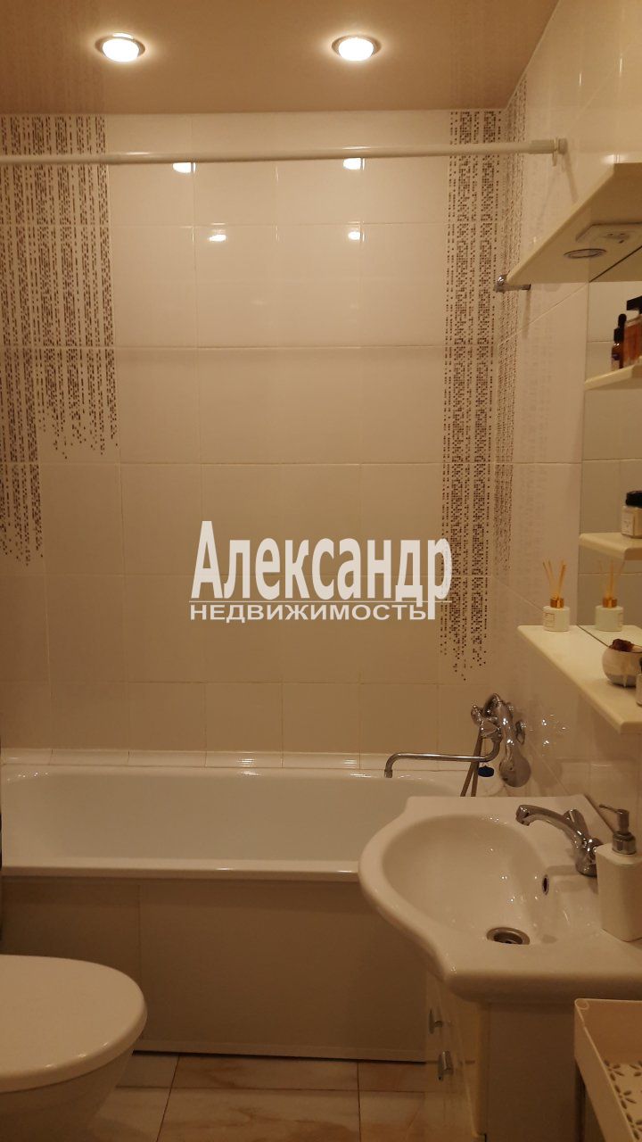 1-комнатная квартира (35м2) на продажу по адресу Ленинградская область, Всеволожский район, Заневское городское поселение, Кудрово, Европейский проспект, 14к4— фото 10 из 24