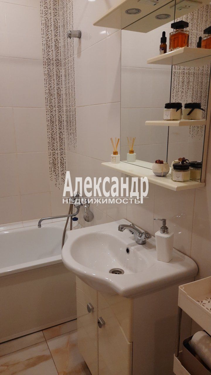 1-комнатная квартира (35м2) на продажу по адресу Ленинградская область, Всеволожский район, Заневское городское поселение, Кудрово, Европейский проспект, 14к4— фото 11 из 24