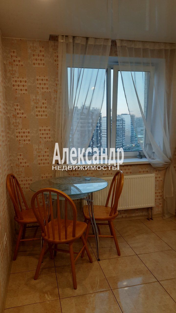 1-комнатная квартира (35м2) на продажу по адресу Ленинградская область, Всеволожский район, Заневское городское поселение, Кудрово, Европейский проспект, 14к4— фото 12 из 24