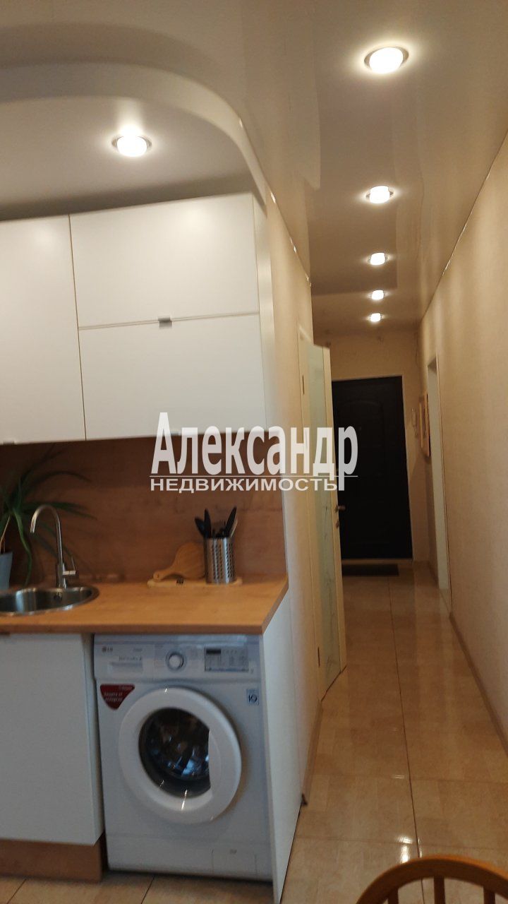 1-комнатная квартира (35м2) на продажу по адресу Ленинградская область, Всеволожский район, Заневское городское поселение, Кудрово, Европейский проспект, 14к4— фото 13 из 24
