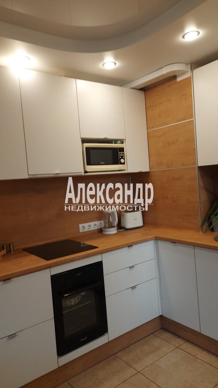 1-комнатная квартира (35м2) на продажу по адресу Ленинградская область, Всеволожский район, Заневское городское поселение, Кудрово, Европейский проспект, 14к4— фото 14 из 24