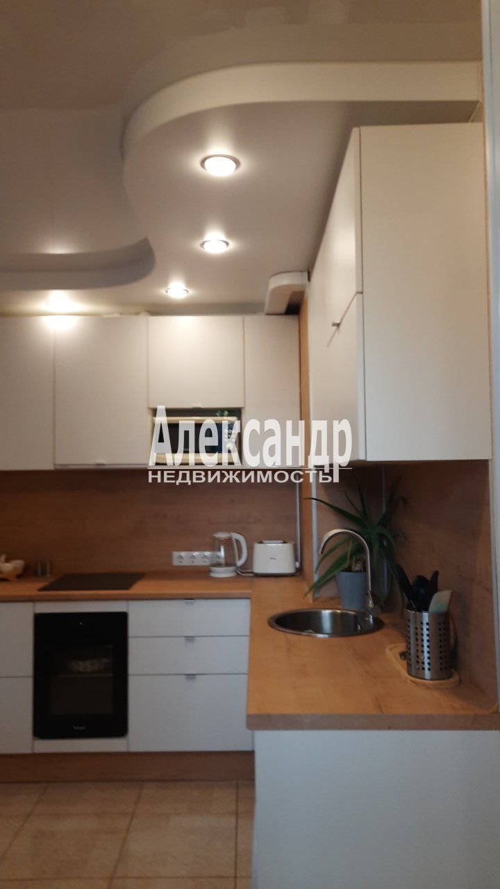 1-комнатная квартира (35м2) на продажу по адресу Ленинградская область, Всеволожский район, Заневское городское поселение, Кудрово, Европейский проспект, 14к4— фото 16 из 24