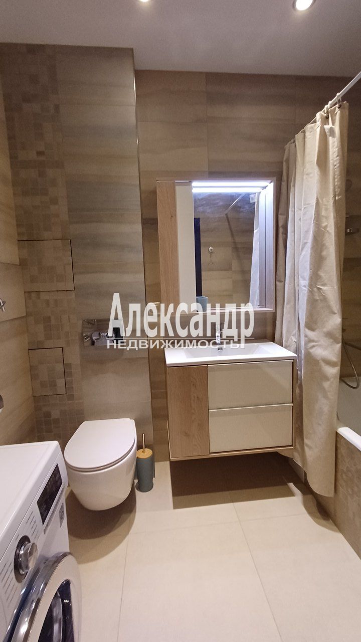 1-комнатная квартира (42м2) в аренду по адресу Санкт-Петербург, Петродворцовый район, посёлок Стрельна, Львовская улица, 23к2— фото 17 из 22