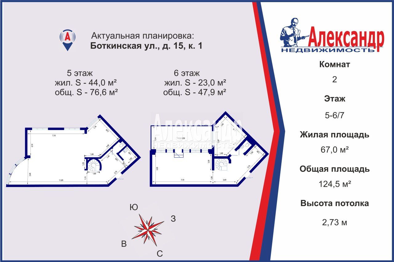 4-комнатная квартира