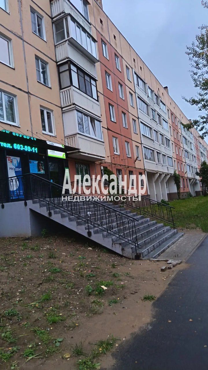 1-комнатная квартира (46м2) в аренду по адресу Ленинградская область, Всеволожск, Александровская улица, 81/1— фото 1 из 12