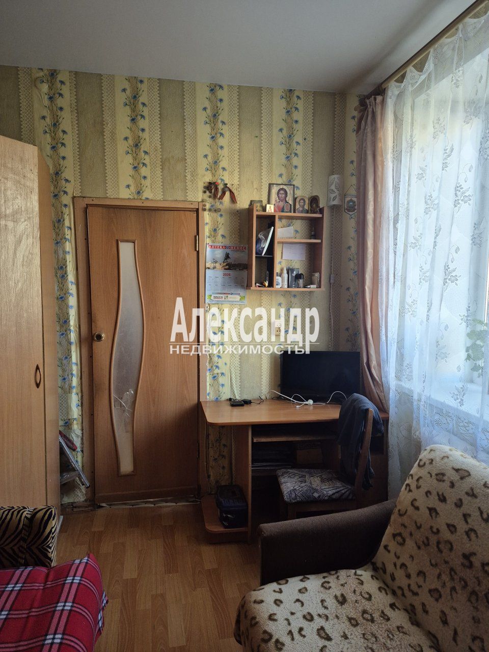 2-комнатная квартира (45м2) на продажу по адресу Ленинградская область, Кировск, улица Кирова, 25— фото 4 из 28