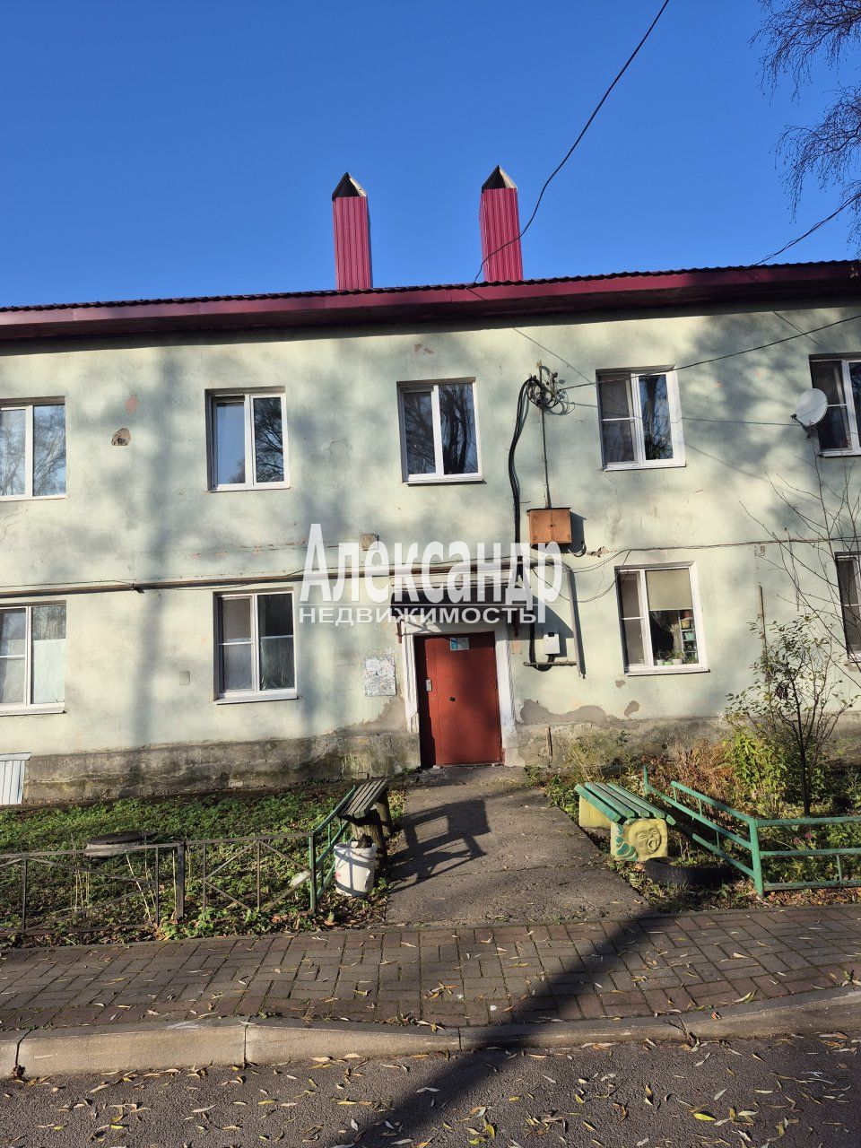 2-комнатная квартира (45м2) на продажу по адресу Ленинградская область, Кировск, улица Кирова, 25— фото 23 из 28