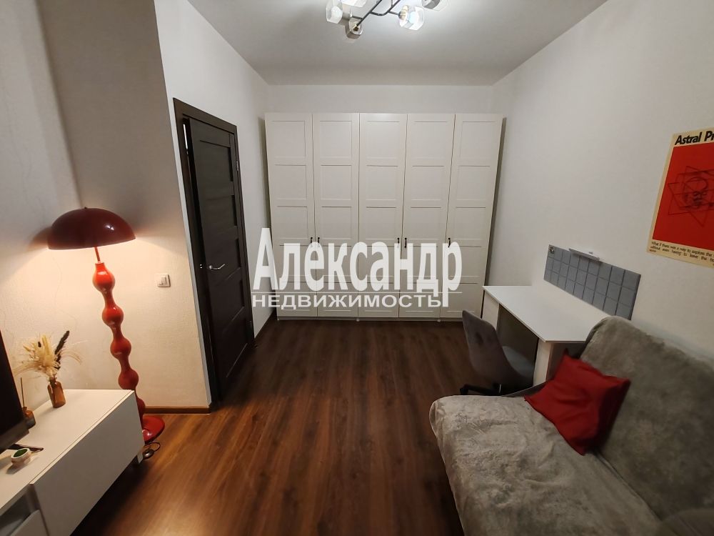 1-комнатная квартира (33м2) в аренду по адресу Санкт-Петербург, Уральская улица, 21— фото 18 из 27