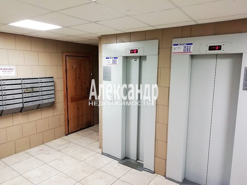 1-комнатная квартира (34м2) в аренду по адресу Санкт-Петербург, Поэтический бульвар, 19к1— фото 19 из 21