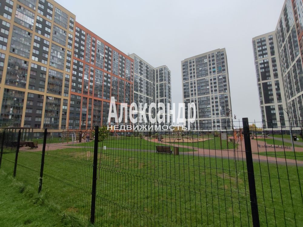 1-комнатная квартира (35м2) в аренду по адресу Ленинградская область, Всеволожский район, Бугры, Тихая улица, 3к2— фото 25 из 28