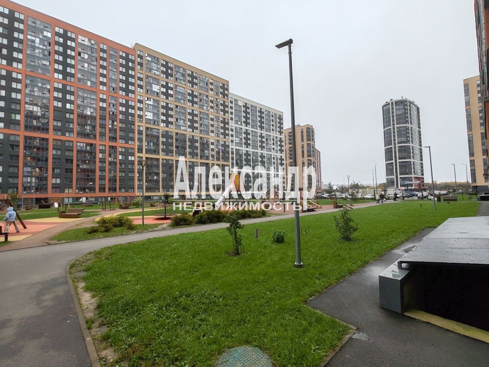 1-комнатная квартира (35м2) в аренду по адресу Ленинградская область, Всеволожский район, Бугры, Тихая улица, 3к2— фото 26 из 28