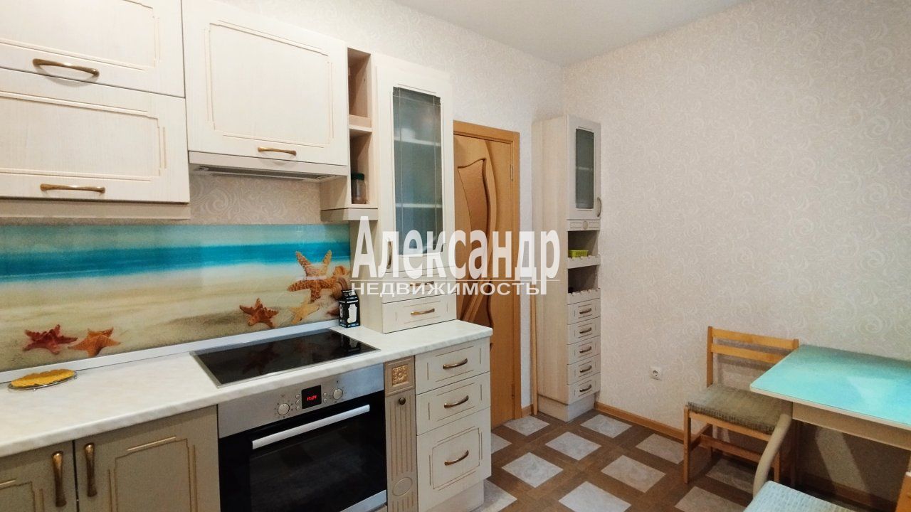 1-комнатная квартира (35м2) в аренду по адресу Ленинградская область, Всеволожский район, Заневское городское поселение, Кудрово, Областная улица, 1— фото 4 из 23