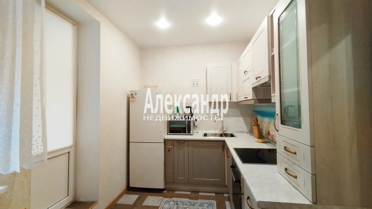 1-комнатная квартира (35м2) в аренду по адресу Ленинградская область, Всеволожский район, Заневское городское поселение, Кудрово, Областная улица, 1— фото 3 из 23
