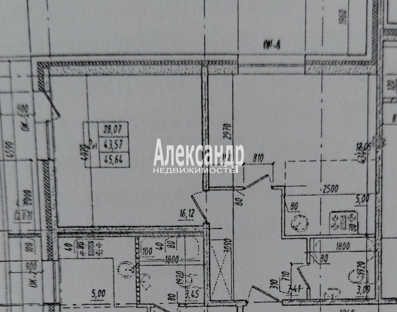 1-комнатная квартира (44м2) на продажу по адресу к1Ленинградская область, Всеволожский район, Мурино, проспект Авиаторов Балтики, 3— фото 7 из 21
