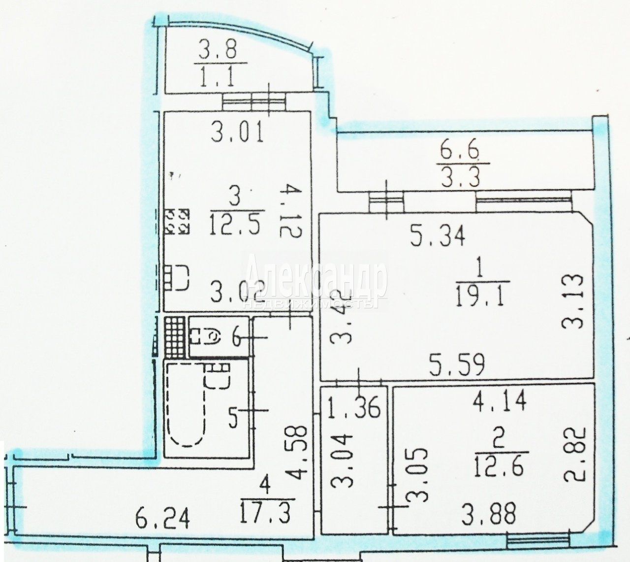 2-комнатная квартира
